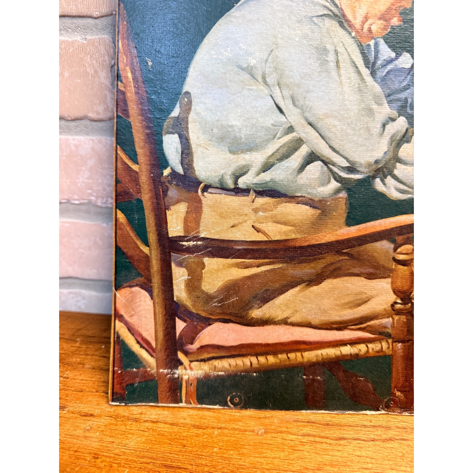 Original Schmidt's City Club Beer Norman Rockwell Cardboard Lithograph Sign