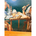 Original Schmidt's City Club Beer Norman Rockwell Cardboard Lithograph Sign