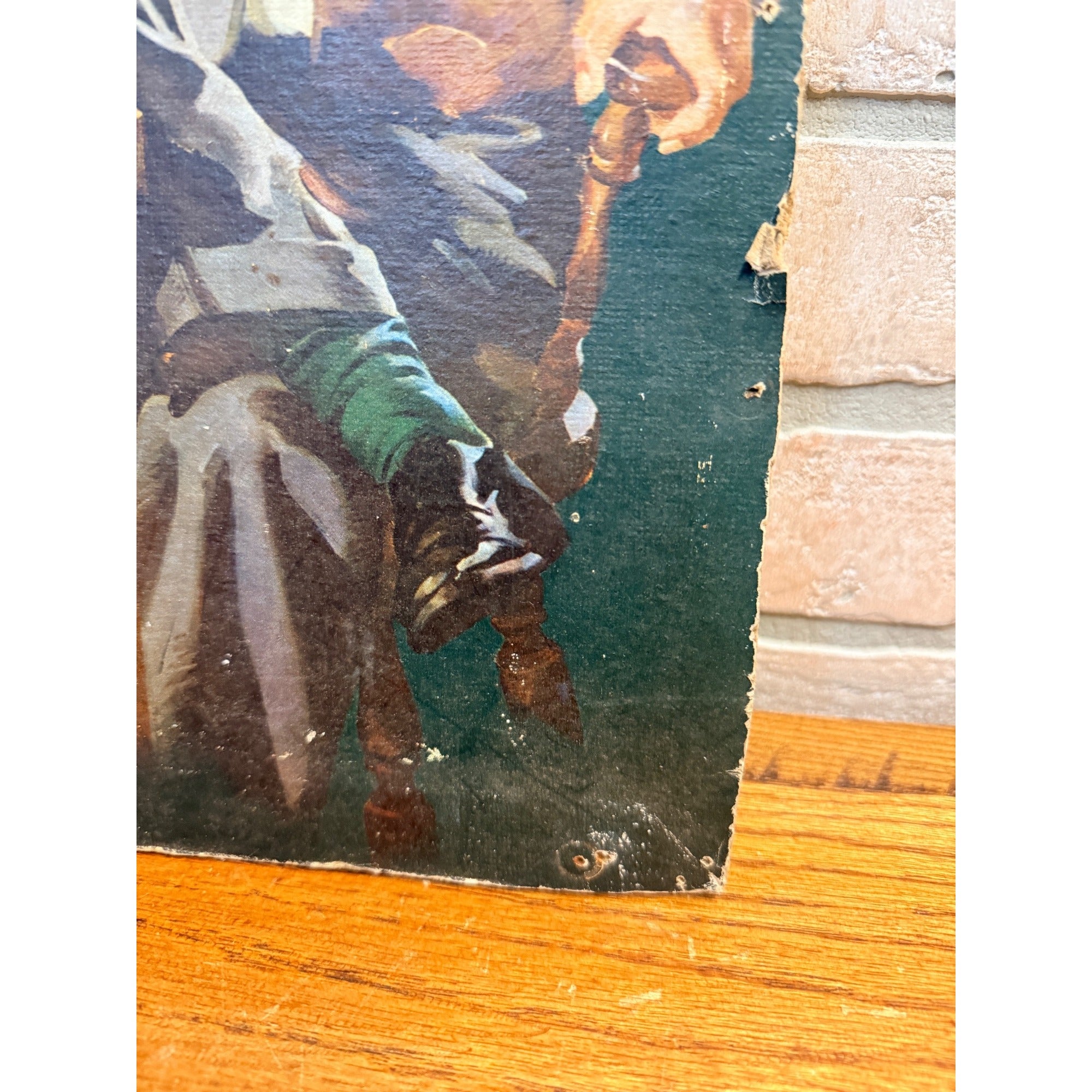 Original Schmidt's City Club Beer Norman Rockwell Cardboard Lithograph Sign