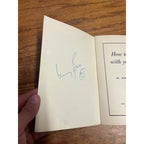 Dr Murray Banks Autographed Signed How to Live With Yourself Book Self-Help 1949