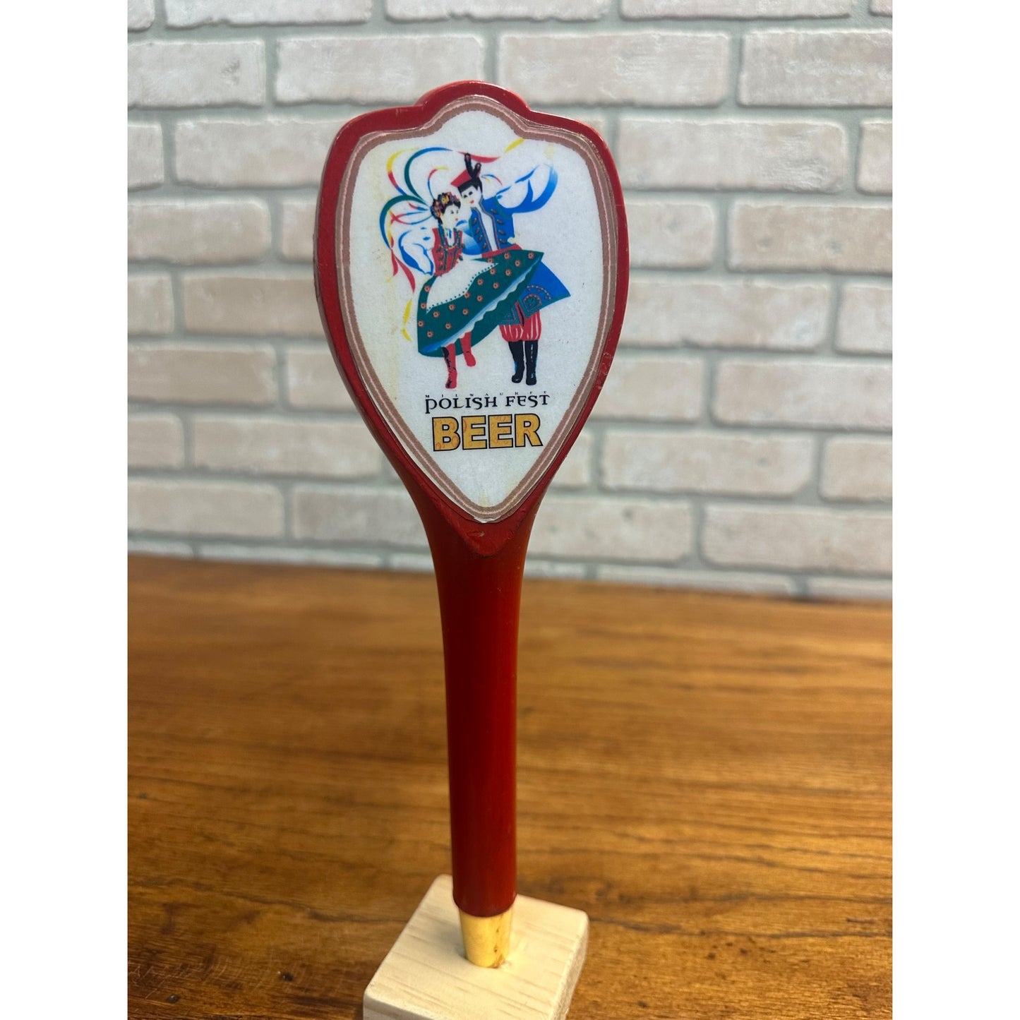 Vintage Polish Fest Beer Milwaukee Wisconsin Tap Handle