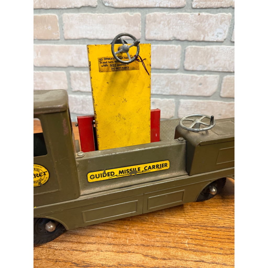 Vintage Nylint Guided Missile Carrier Baker Industrial Trucks Traveloader Toy