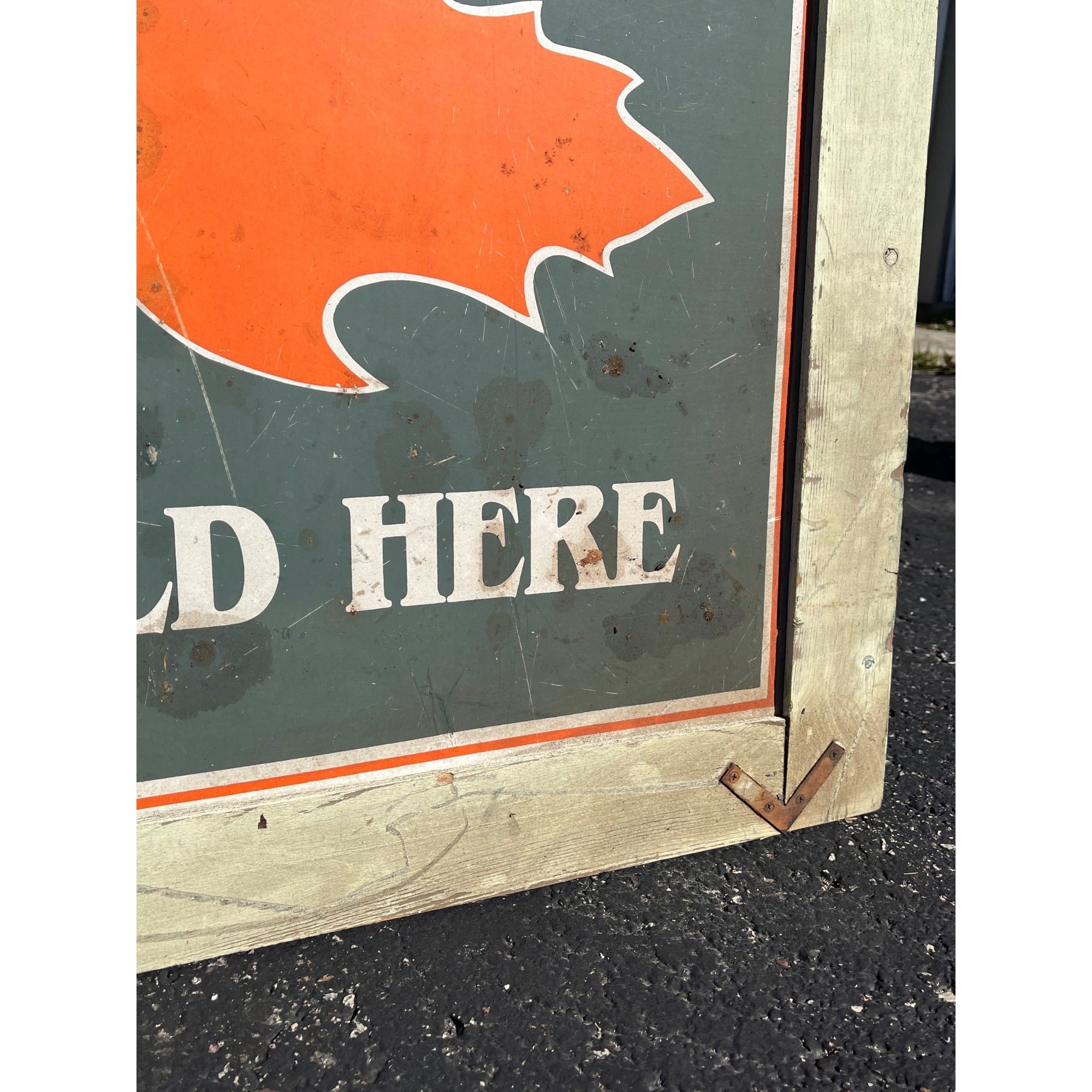 Vintage Pure Maple Syrup Sold Here TinAdvertising Sign Country Store Farmhouse