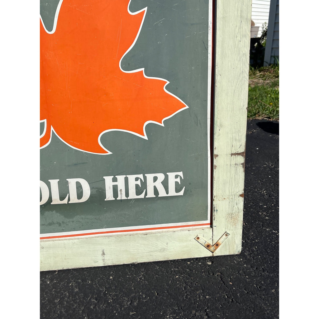 Vintage Pure Maple Syrup Sold Here TinAdvertising Sign Country Store Farmhouse