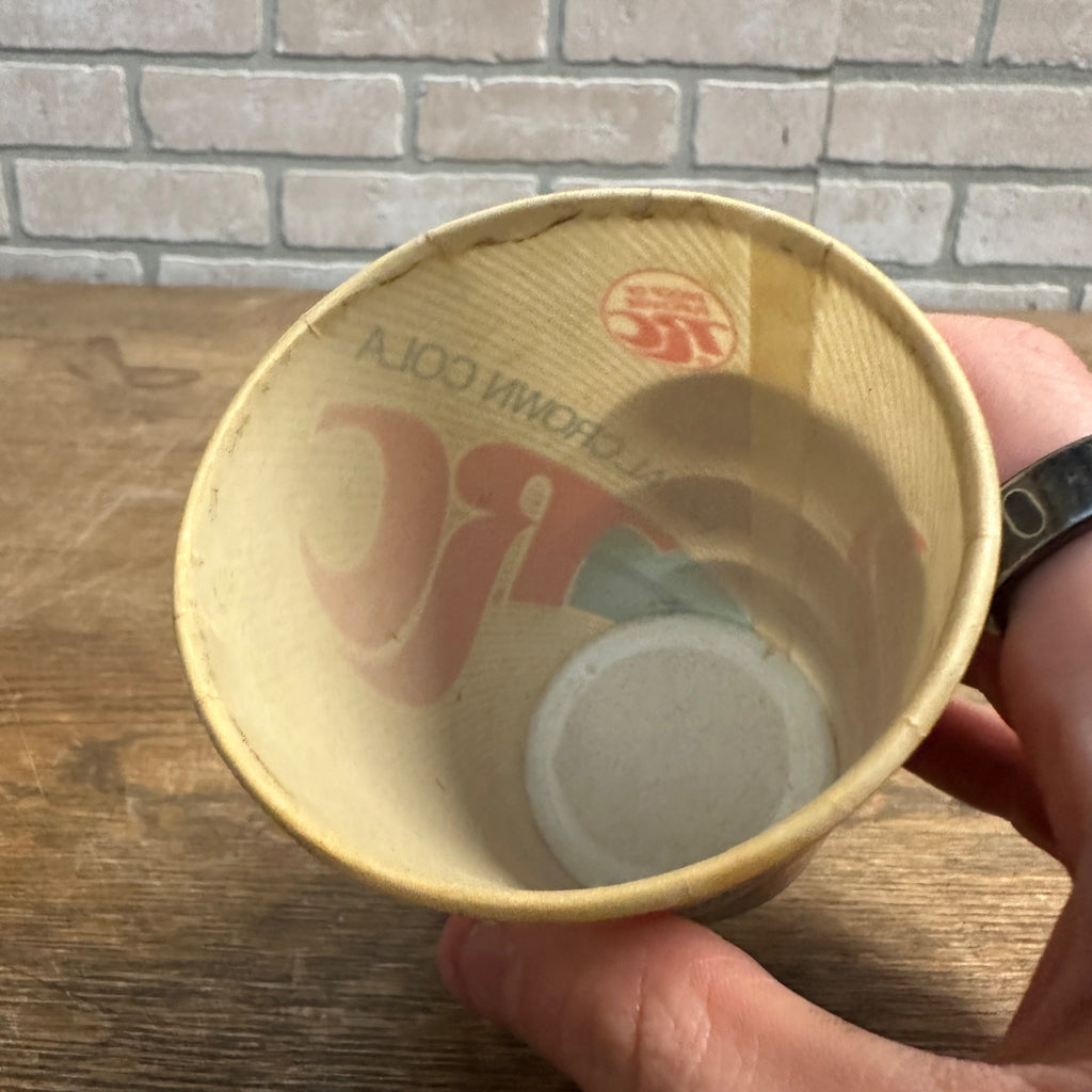Vintage RC Cola Royal Crown Paper Wax Soda Cup Striped