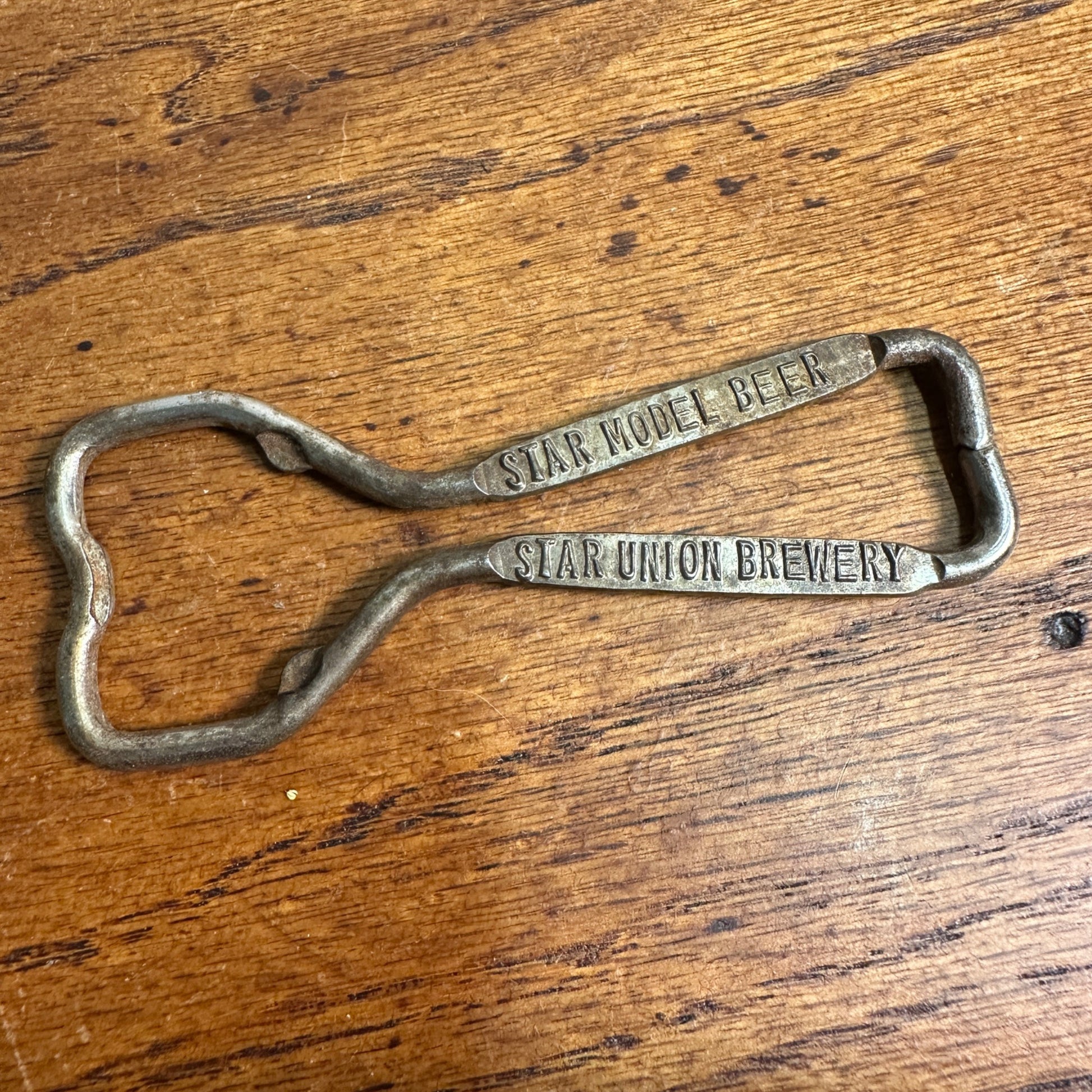 Vintage Star Union Brewery Star Model Beer Bottle Opener Peru, Illinois IL Advertising