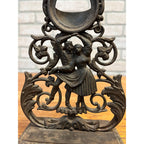 Antique Cast Metal Pocket Watch Stand Holder Victorian Ornate
