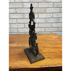 Antique Cast Metal Pocket Watch Stand Holder Victorian Ornate