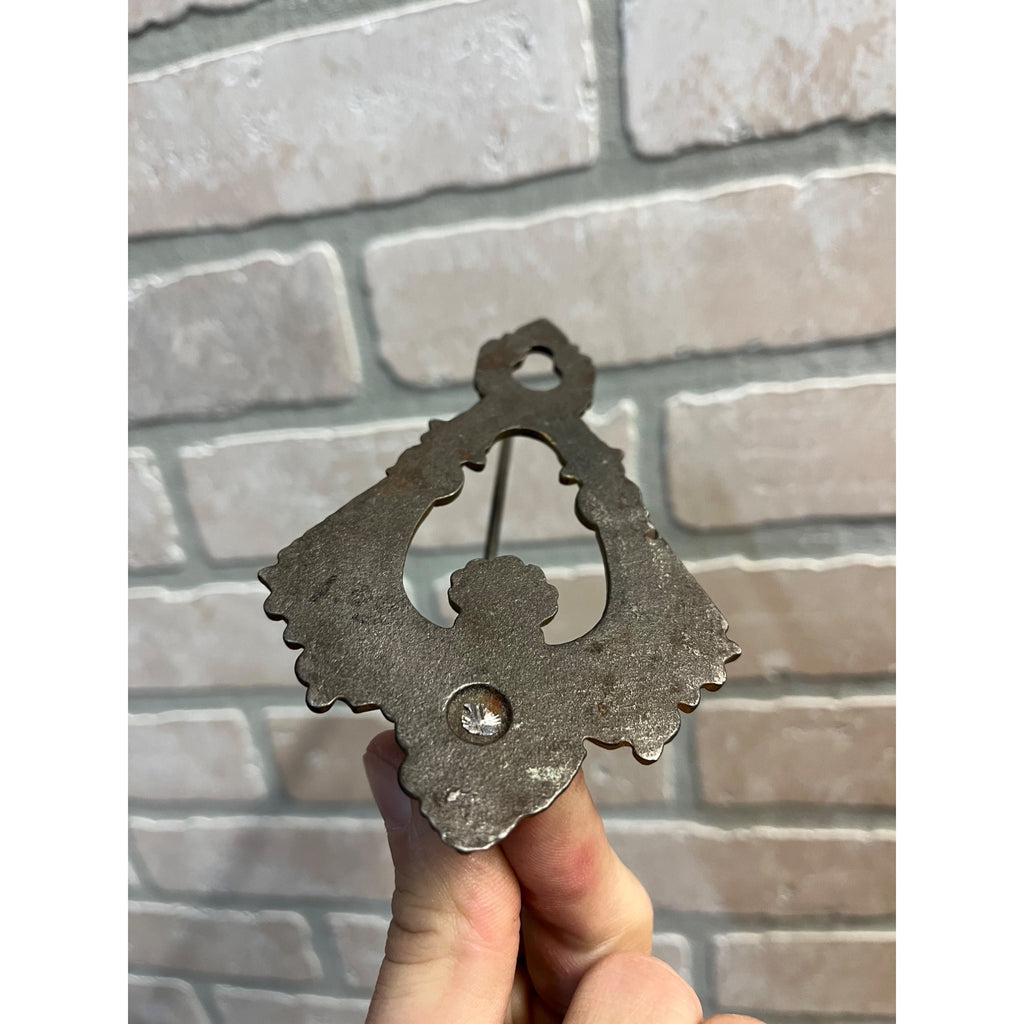 Antique Ornate Victorian Cast Iron Bill Paper Receipt Hook General Store