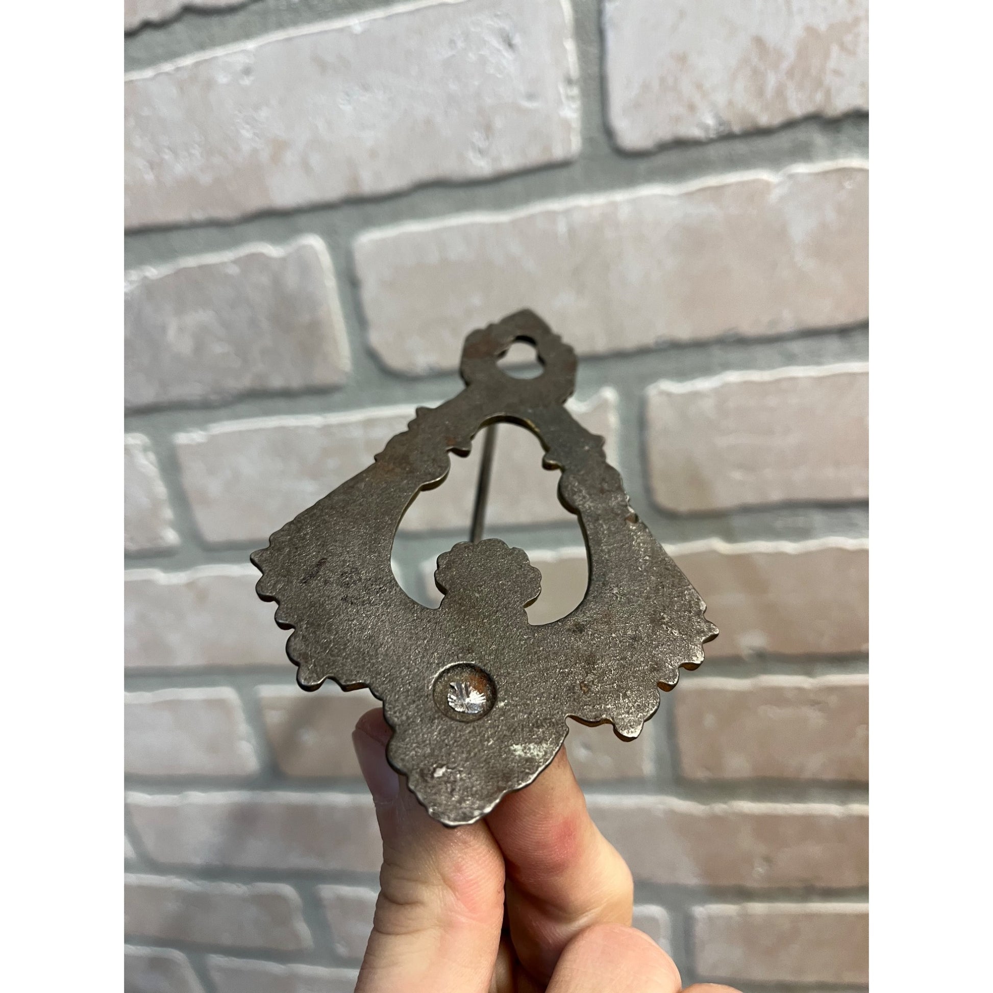 Antique Ornate Victorian Cast Iron Bill Paper Receipt Hook General Store