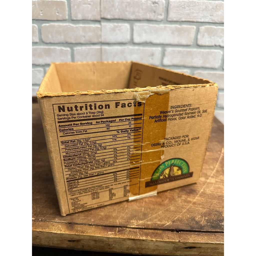 Vintage John Deere "Johnny Pop" Popcorn Box