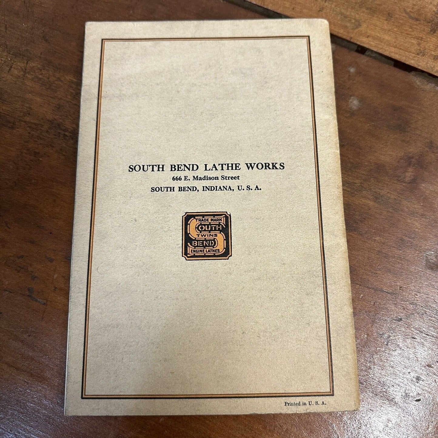 Vintage Auto Mechanics Service Book No 66 South bend Lathe Works CLEAN