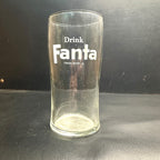Vintage Drink Fanta White Orange Soda ACL Soda Fountain Glass