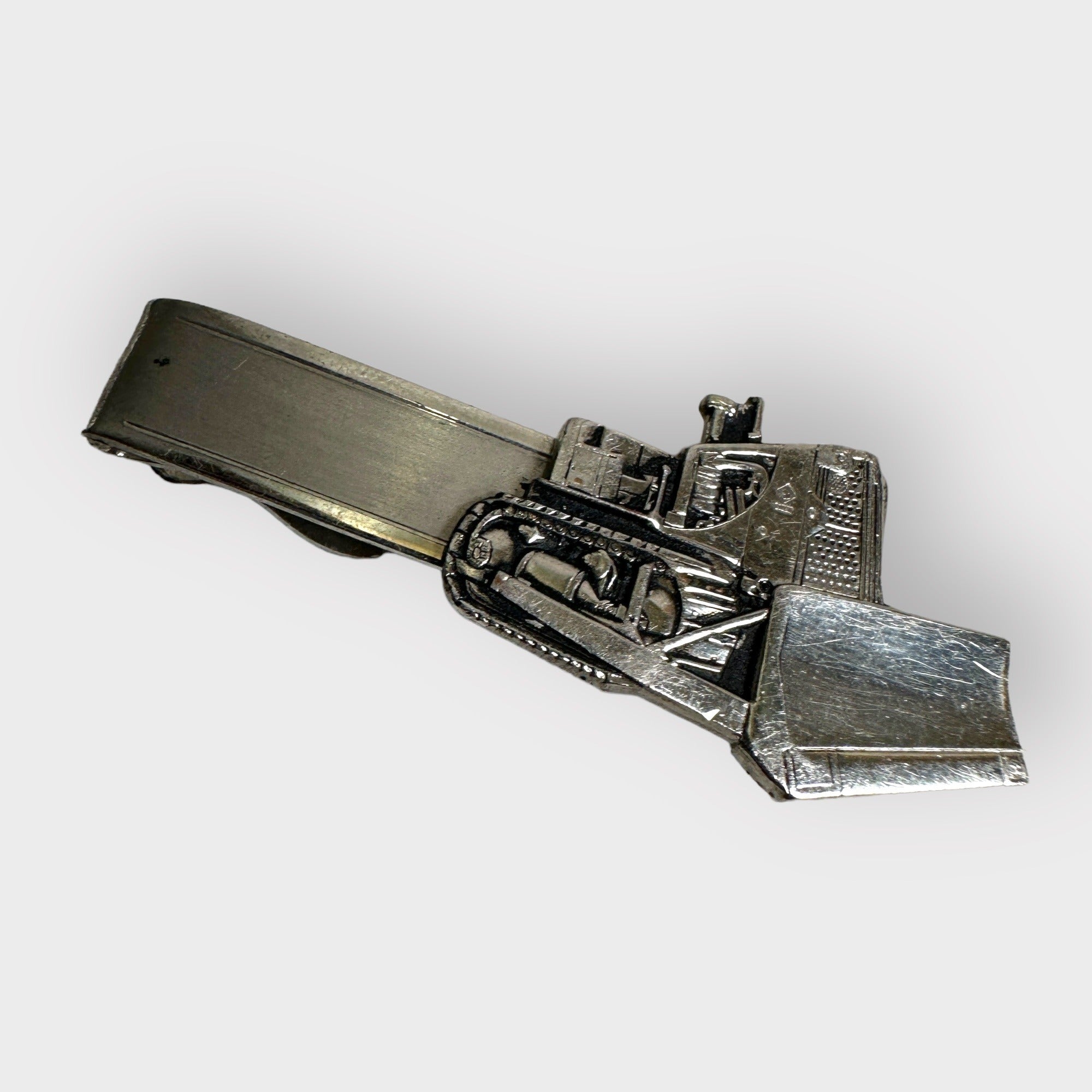 Vintage Bulldozer Track Type Tie Bar Clip Mens Fashion Allis Case Caterpillar