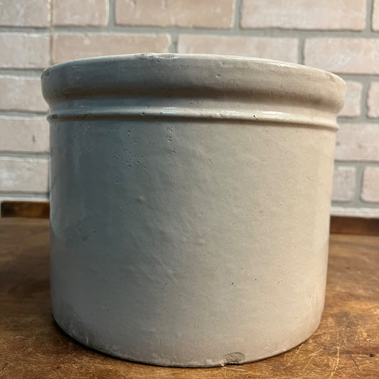 Large Red Wing Signed 9" Butter Crock Stoneware Bottom Signed Gallon?