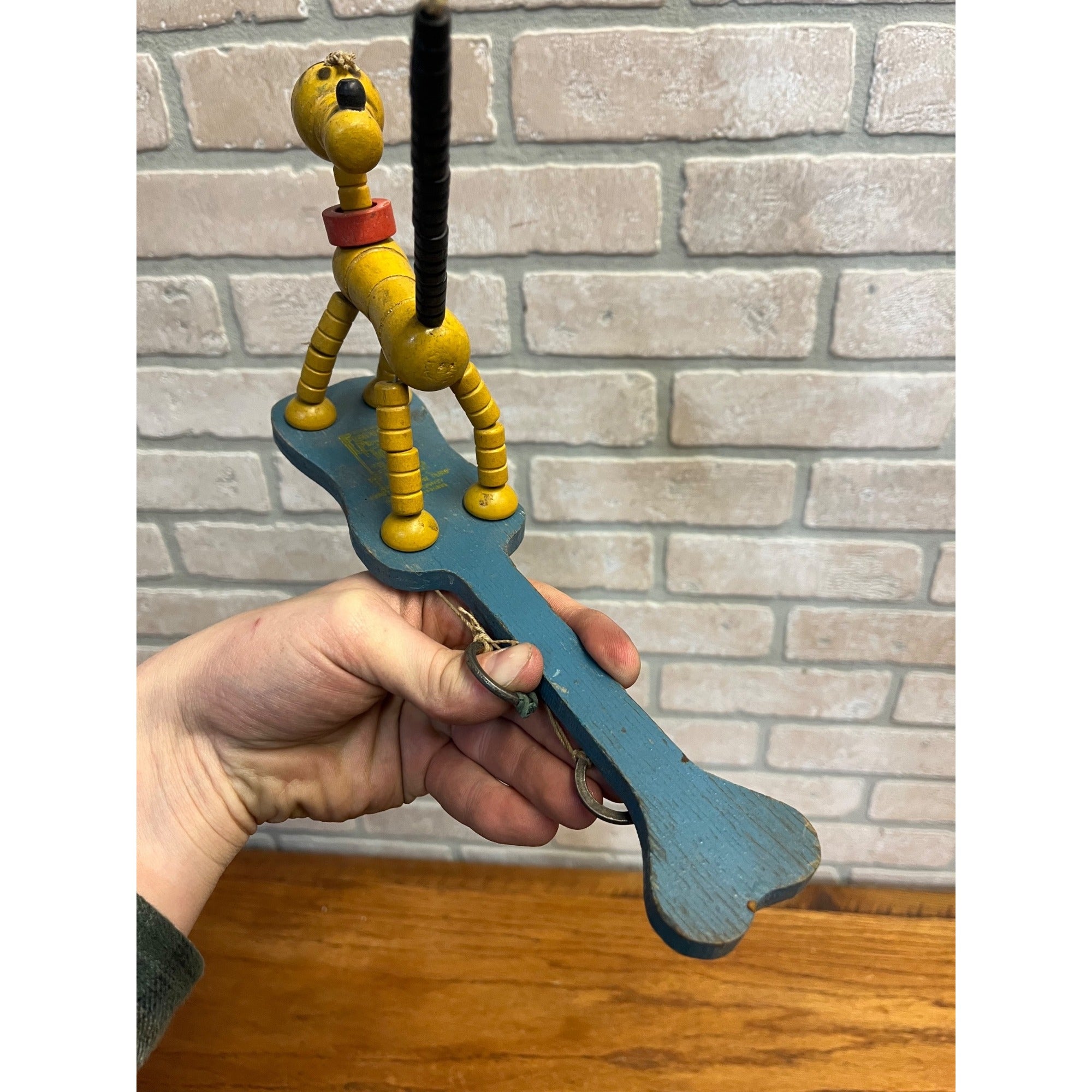 Vintage Fisher Price Pull-String Toy 1940s Pluto Pop-Up Disney Pluto