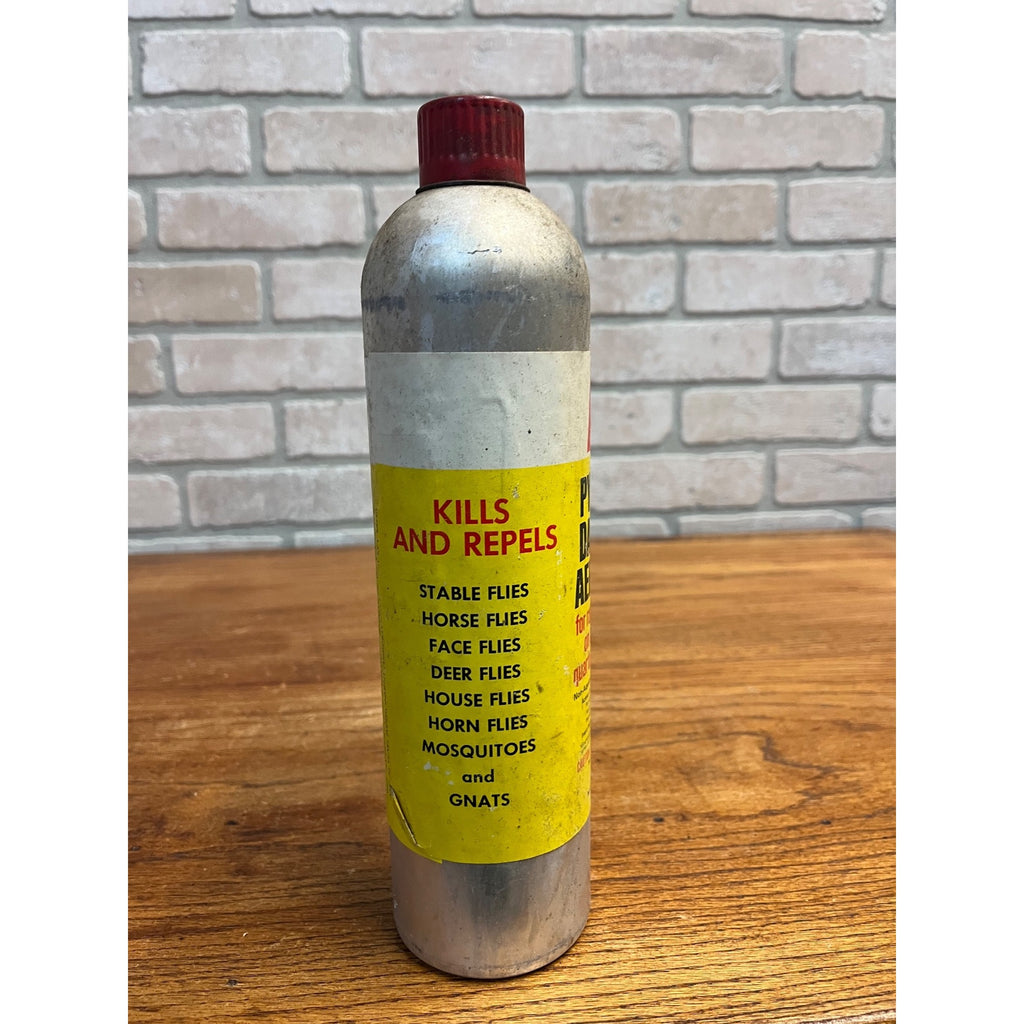 Vintage Hess & Clark Pyrenone Dairy Aersol Fly Insecticide Can Advertising Farm