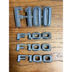 Vintage Ford F-100 Lot Emblem Badges Script OEM Original Parts