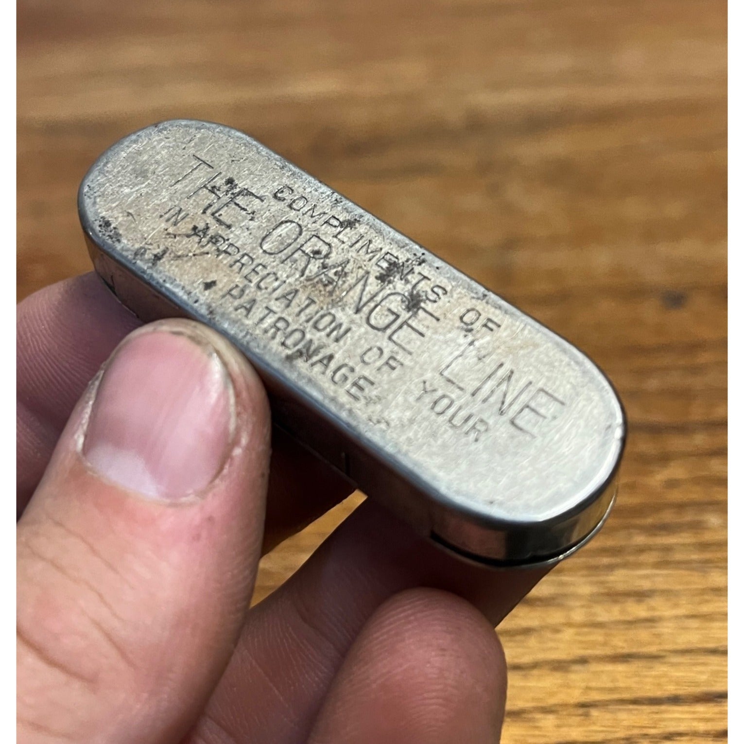 Vintage Orange Line Bus Streetcar Token Dispenser J.E. Mergott Newark NJ