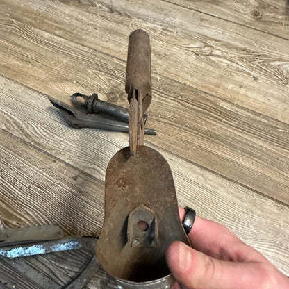 Vintage Lot (5) Oil Can Punch Steel Pour Spouts