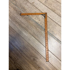 Antique 24" X 12" Ornate Tailor's Dressmakers Wooden Square Measuring Rule Carpentry Tool