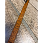 Antique 24" X 12" Ornate Tailor's Dressmakers Wooden Square Measuring Rule Carpentry Tool