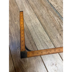 Antique 24" X 12" Ornate Tailor's Dressmakers Wooden Square Measuring Rule Carpentry Tool