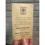 Antique 1890s Victorian Advertising Trade Card Smith Wallace Shoe Co Chicago