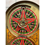 Vintage 1930s Lindstrom's Gold Star Marble Pinball Table Top Game Tin Litho