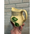 WATT WARE POTTERY #15 ADVERTISING PITCHER DANE CTY FARMCO SERVICE CO-OP WISC.