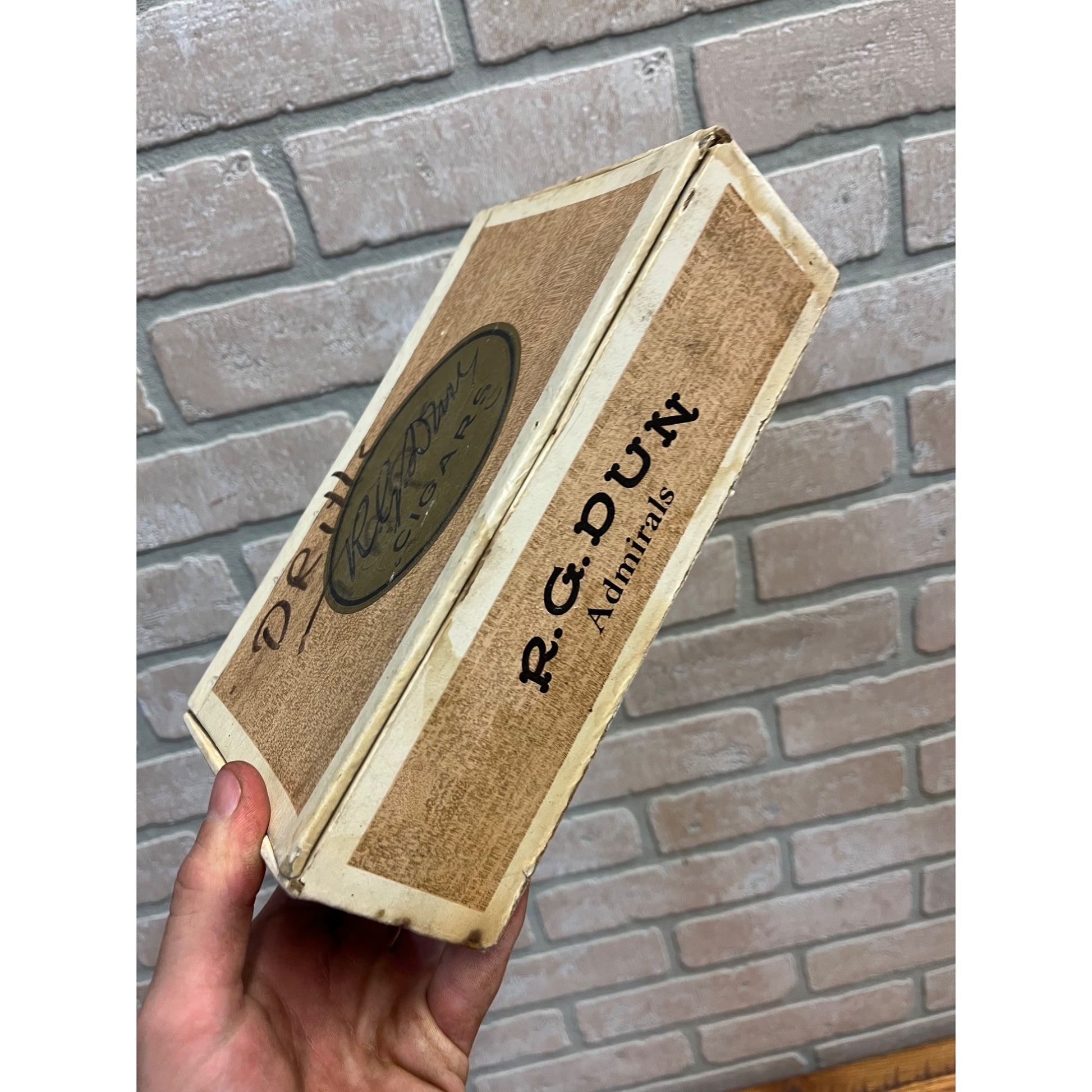 Vintage R.G. Dunn Admirals Cigar Box Pressed Cardboard Ohio