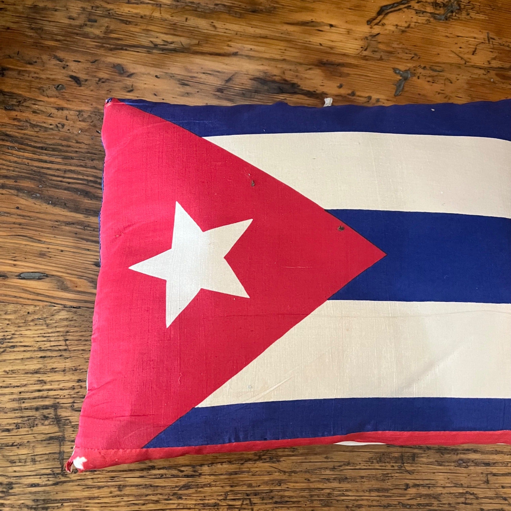 Original Spanish American War 46-Star American Flag / Cuban Flag Pillow