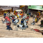 VINTAGE KEYSTONE SHOOTING FRONTIER SET COWBOYS & INDIANS 99% COMPLETE