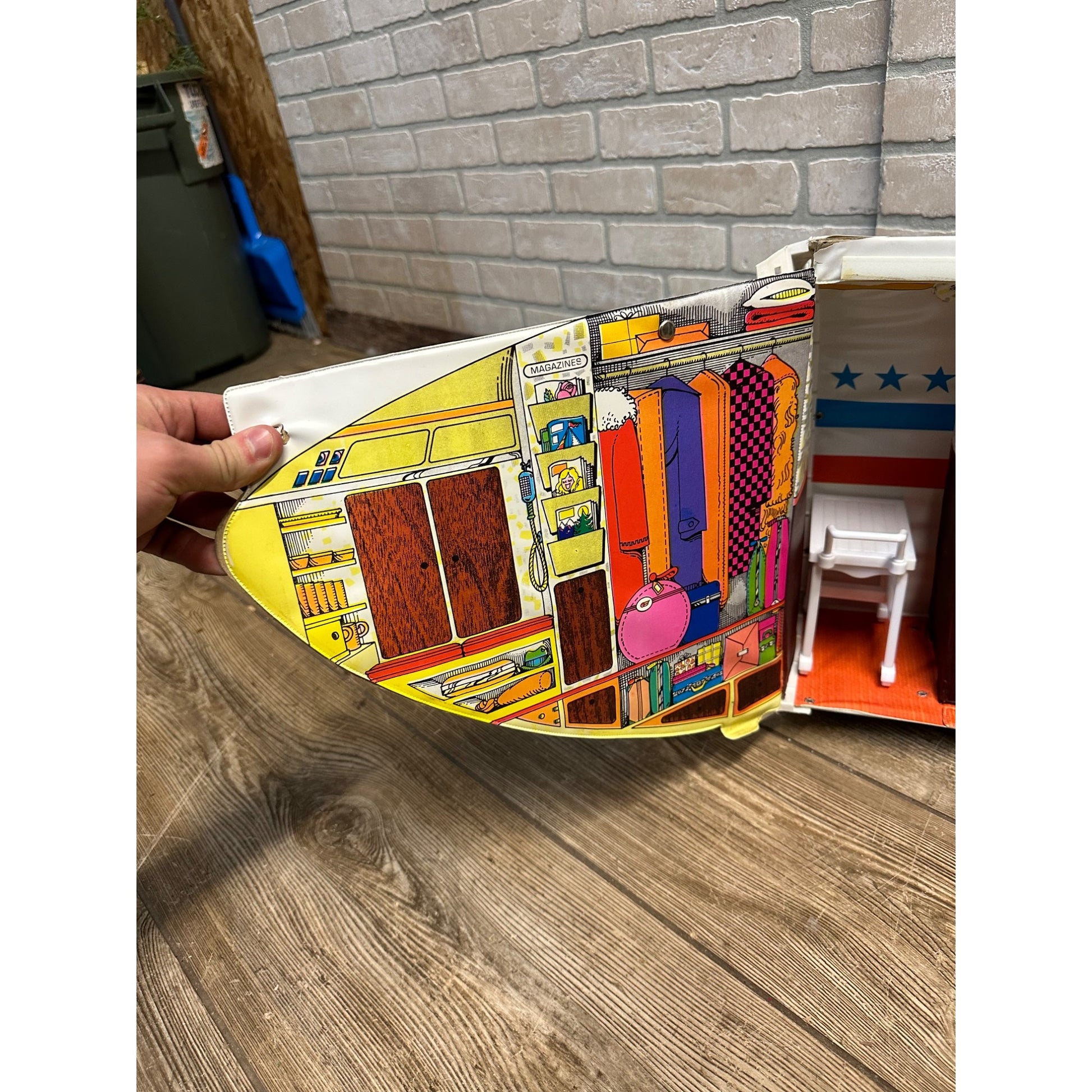 VINTAGE BARBIE FRIEND SHIP AIRPLANE CASE 1970S MATTEL #8639 UNITED AIRLINES