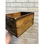 Antique West Enamel Dressing Carriage Tops Advertising Crate Rockford IL Ill.