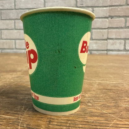 Vintage Bubble Up Soda Paper Wax Cup Promotional Sample