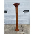 Tall Solid Wood Corinthian Column Pedestal Carved Architectural Display Pillar