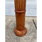 Tall Solid Wood Corinthian Column Pedestal Carved Architectural Display Pillar