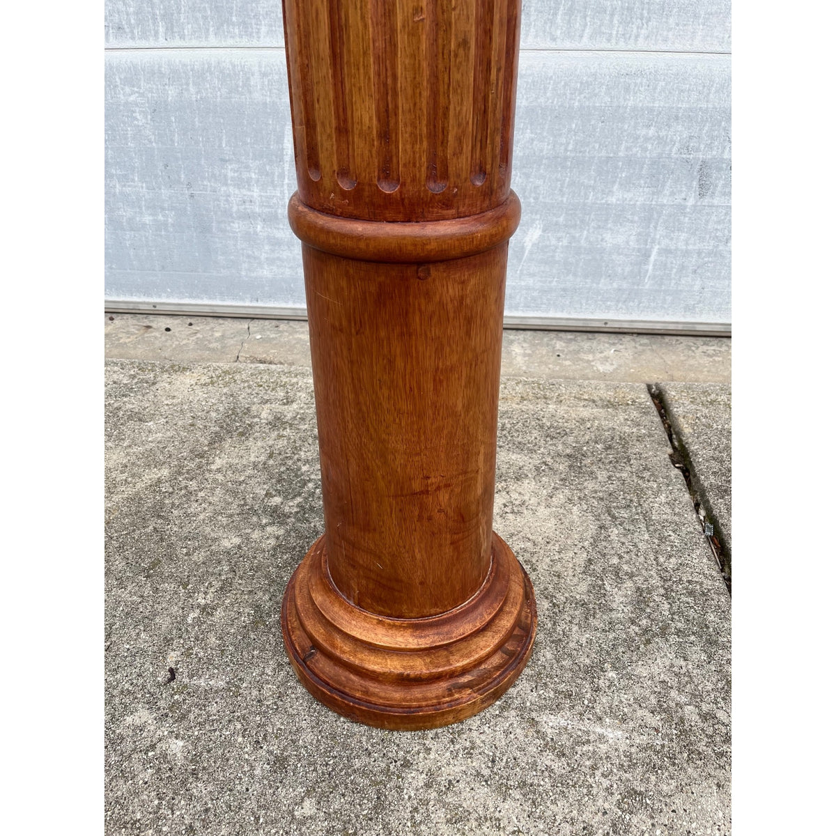 Tall Solid Wood Corinthian Column Pedestal Carved Architectural Display Pillar