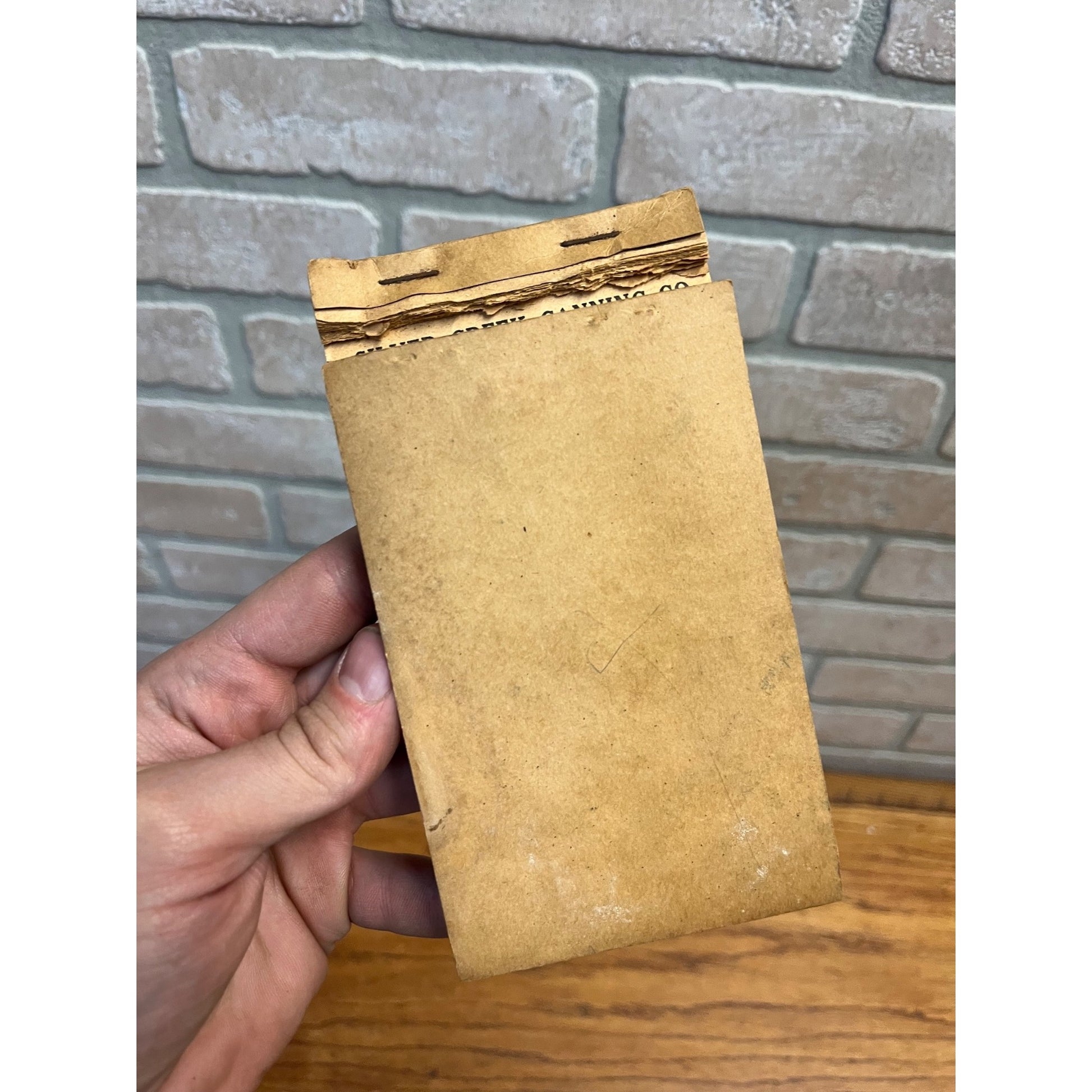 Vintage 1940s Silver Creek Canning Co Ripon Wisconsin Memo Pad Notebook Receipt