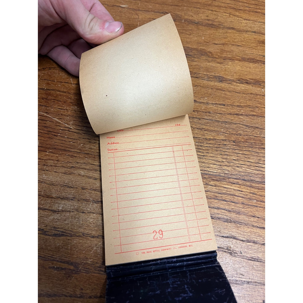 Vintage 1940s Silver Creek Canning Co Ripon Wisconsin Memo Pad Notebook Receipt