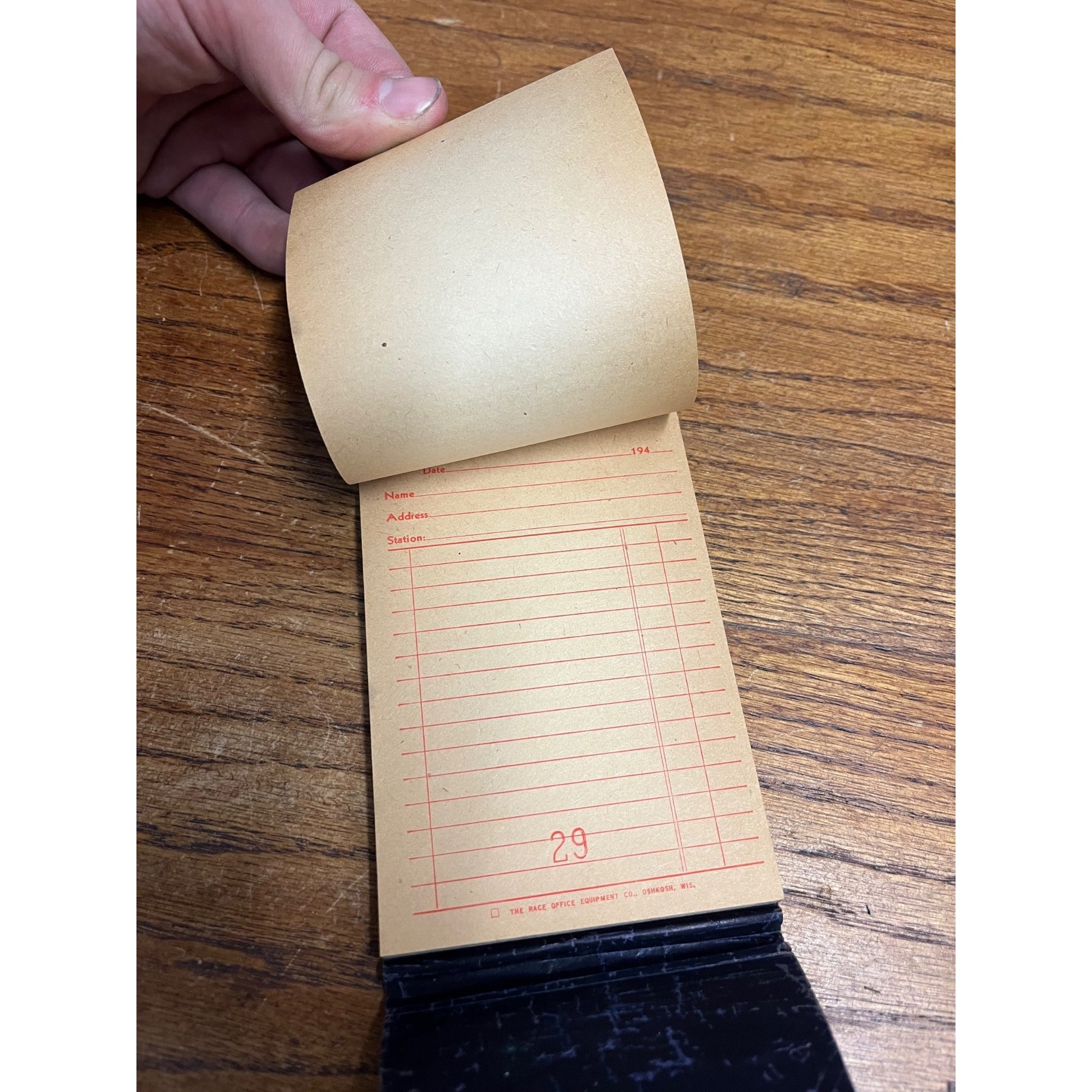 Vintage 1940s Silver Creek Canning Co Ripon Wisconsin Memo Pad Notebook Receipt