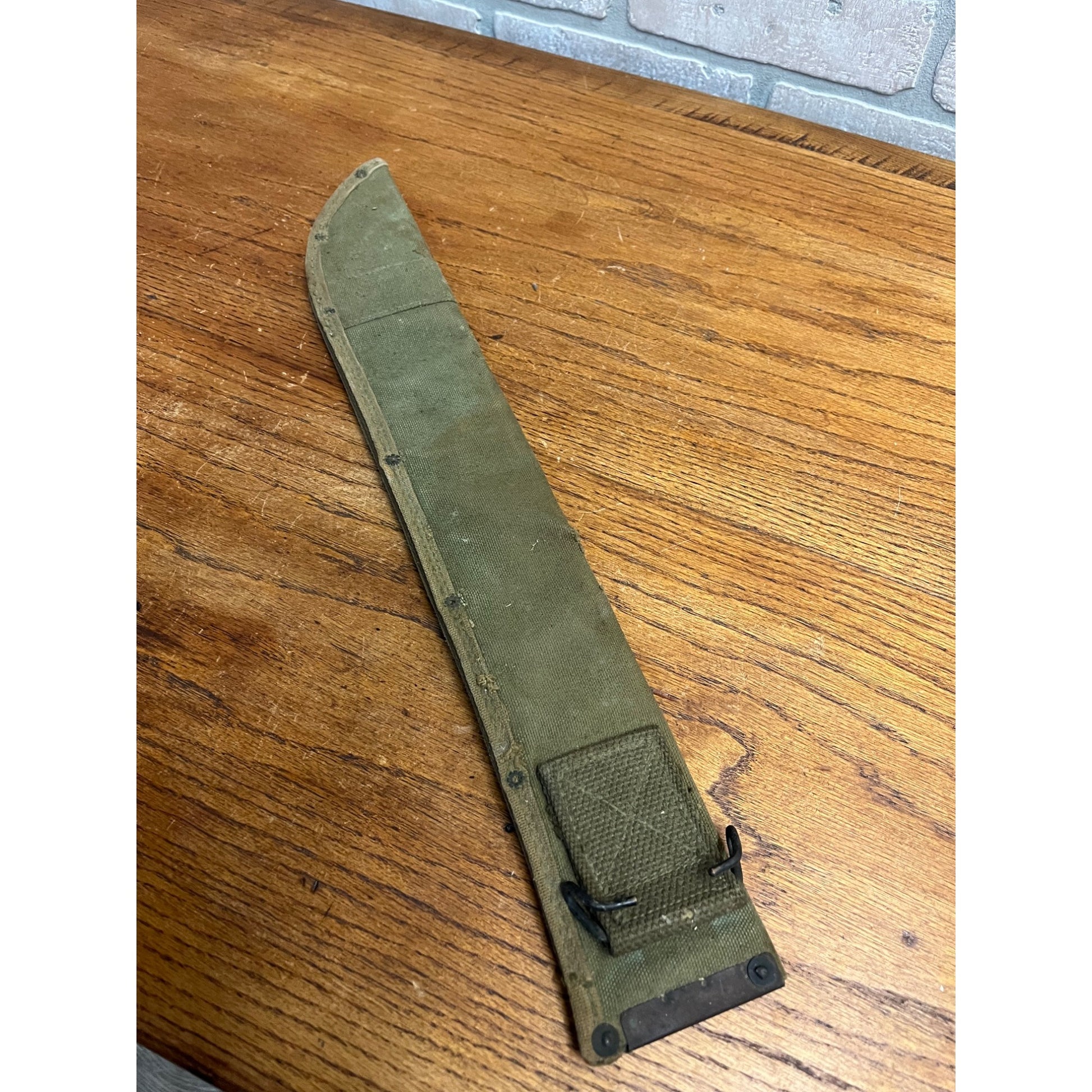 WWII Tu-Temper Machete w/ Original Sheath 1945 Contract Green Handle