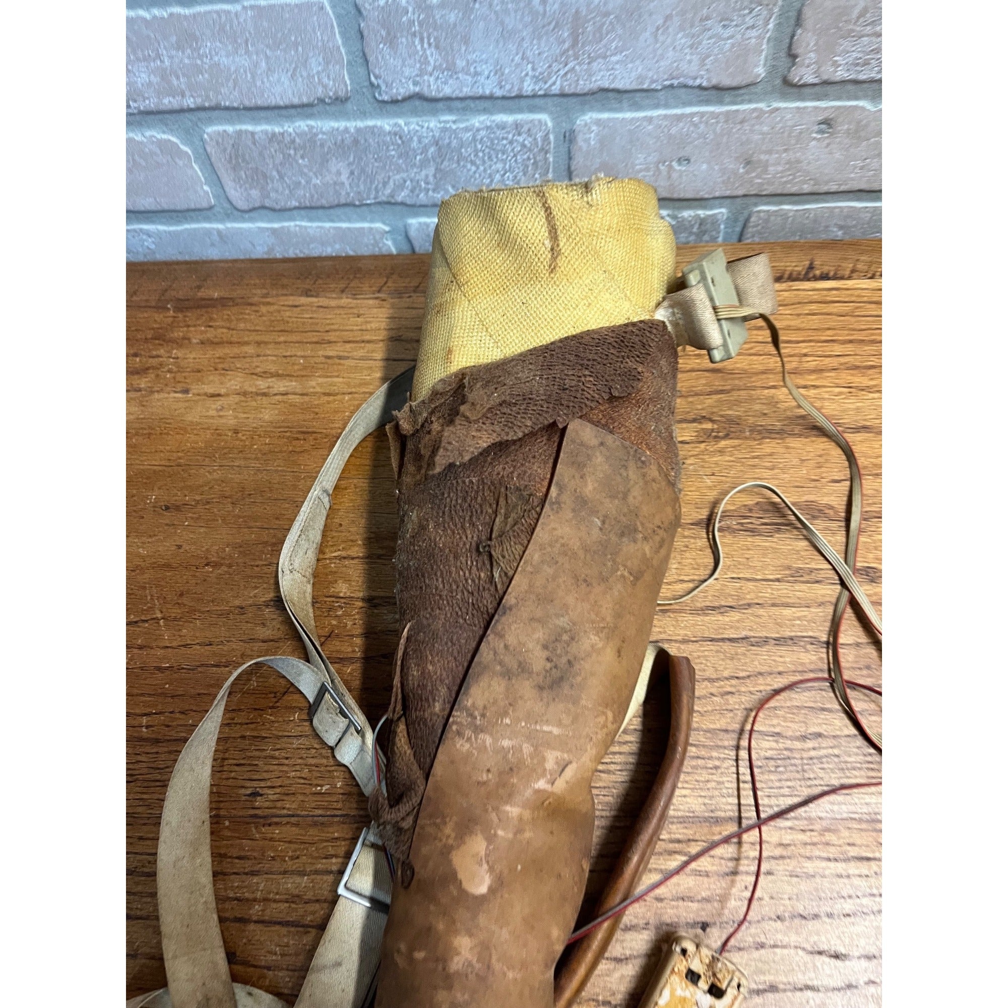 Vintage Prosthetic Arm Left Hand Mechanical Rubber Covered Medical Oddity AS-IS