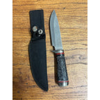 Frost Cutlery 9" Fixed Blade Hunting Knife-Stag Handle With Sheath