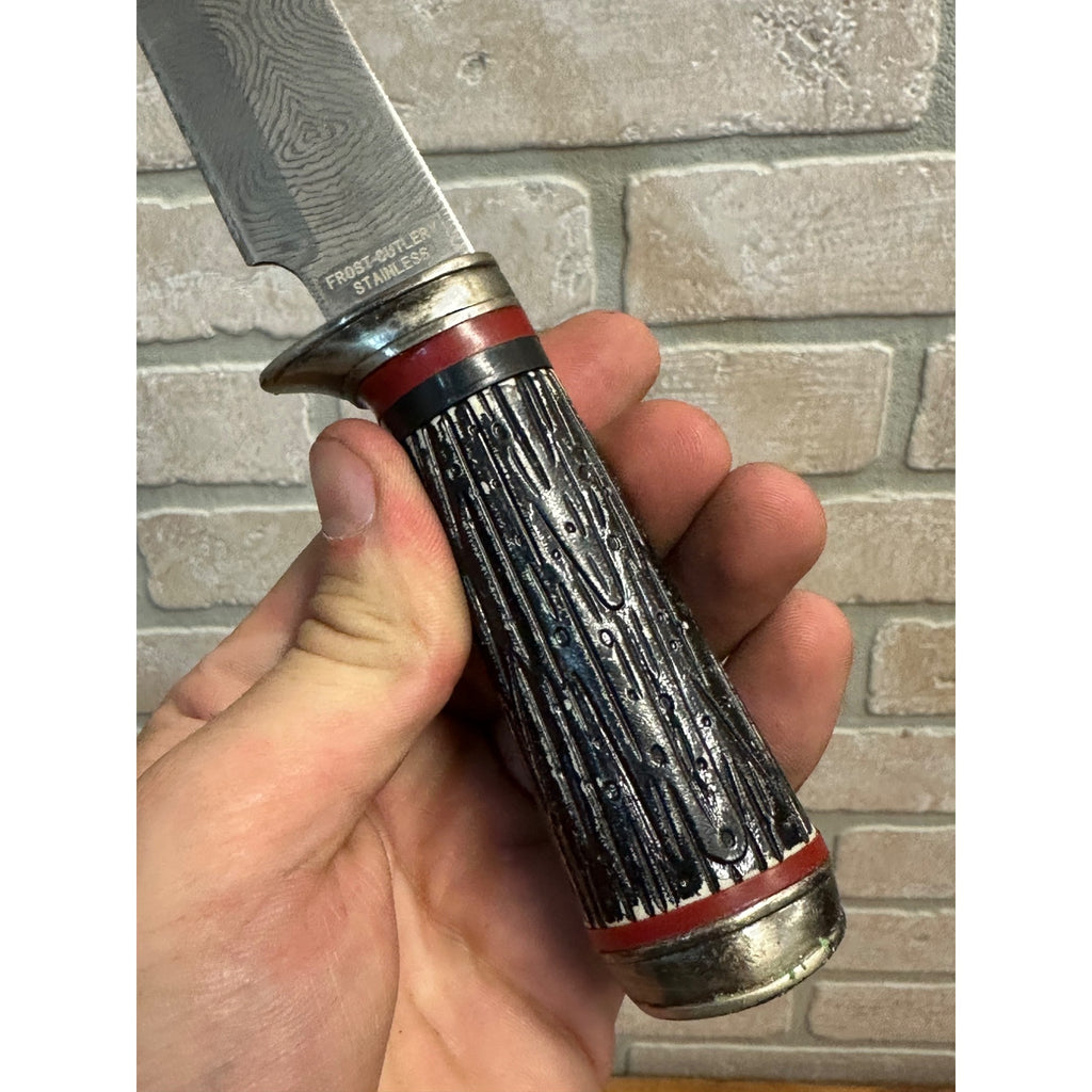 Frost Cutlery 9" Fixed Blade Hunting Knife-Stag Handle With Sheath