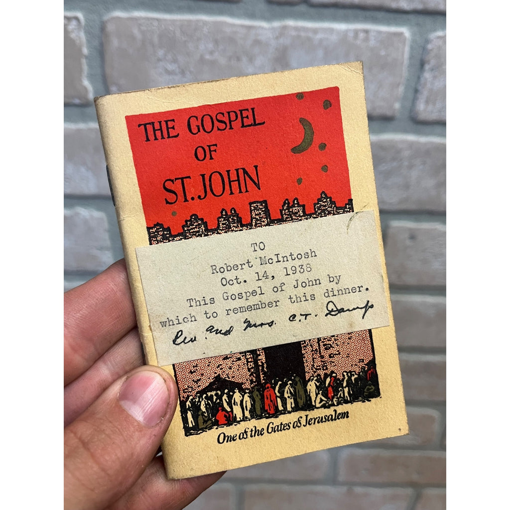 1930s THE GOSPEL OF ST. JOHN Souvenir BOOKLET New York American Bible Society