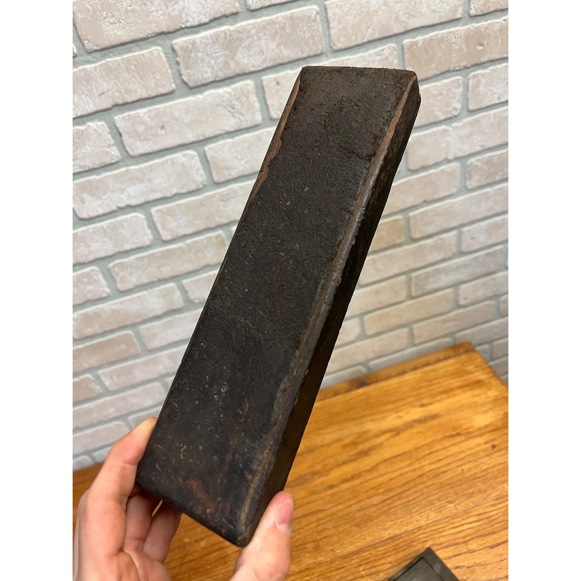 Antique Oilstone Sharpening Stone Wood Box Case Tool Primitive Hone Carpenter