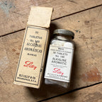 Antique Eli Lilly Alkaline Aromatic Tablets Bottle Box Spanish Export Pharmacy