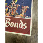 Original World War II Poster -  Wise Men Peace & Security Buy Bonds WWII 9"x13"